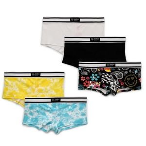 NWT Justice Girls Shorties Underwear, 5-Pack